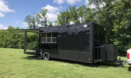8.5x24 Black-Out BBQ Trailer